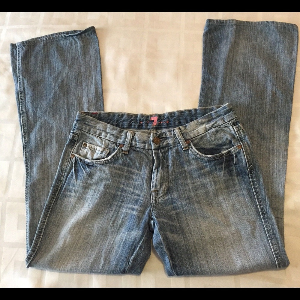 Seven 7 For All Mankind Denim Bootcut Jeans Sz 29 - Picture 2 of 8